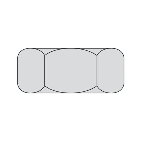 Newport Fasteners Hex Nut, 3/4"-10, Steel, Grade 2, Hot Dipped Galvanized, 41/64 in Ht, 400 PK NB323280B-400